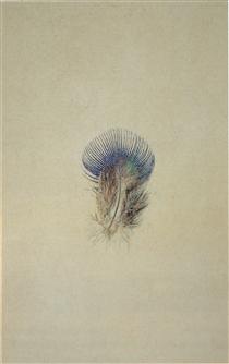 Study of a Peacock's Breast Feather - 約翰·拉斯金