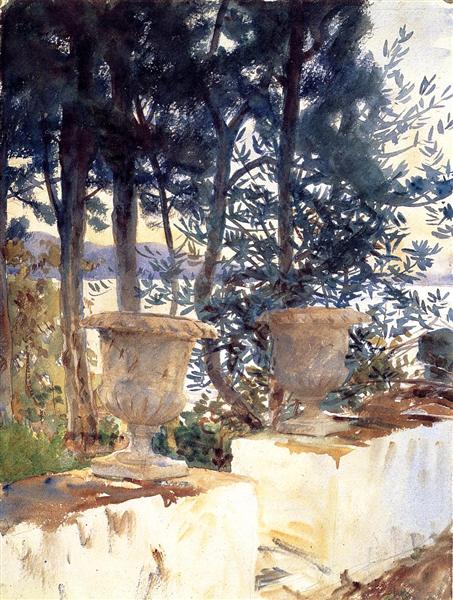 Corfu The Terrace, 1909 - John Singer Sargent