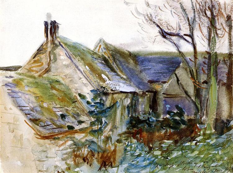 Cottage at Fairford, Gloucestershire, 1892 - Джон Сингер Сарджент