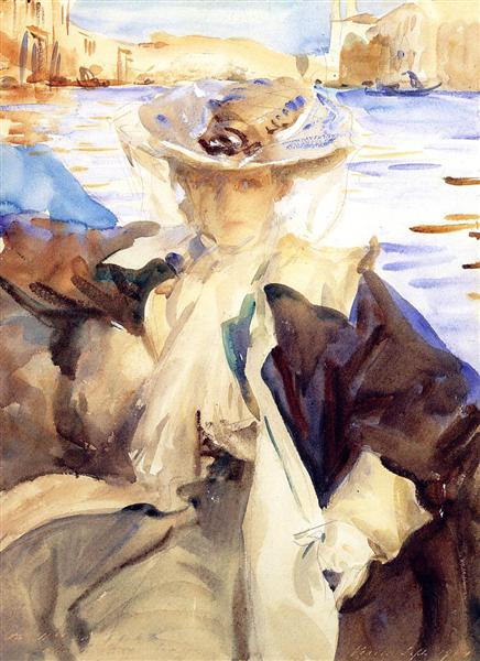 Jane de Glehn in a Gondola, 1904 - Джон Сингер Сарджент
