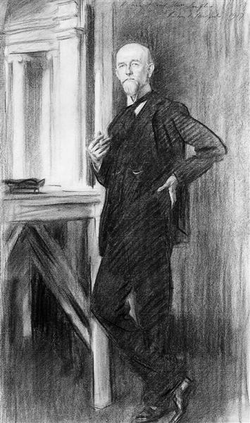 Portrait of Charles Martin Loeffler, 1917 - Джон Сингер Сарджент