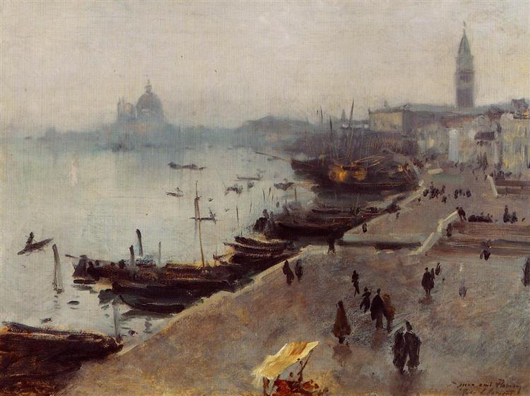 Venice in Grey Weather, c.1880 - c.1882 - John Singer Sargent