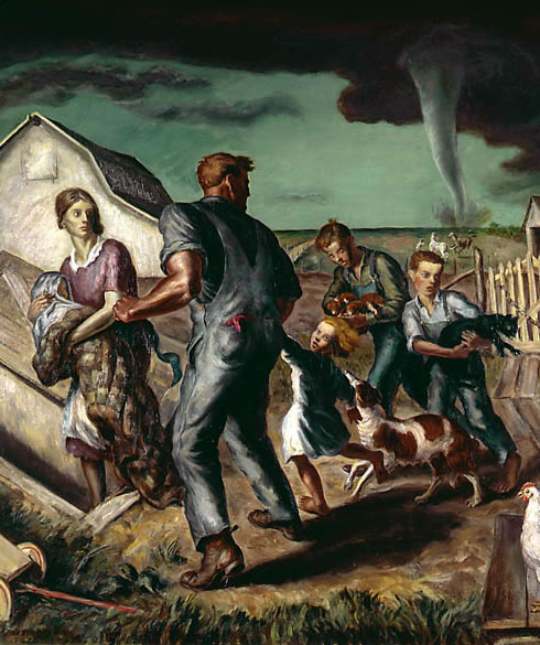 Tornado em Kansas, 1929 - John Steuart Curry