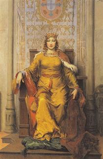 Portrait of Queen D Leonor - Jose Malhoa