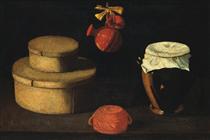 Натюрморт (коробка з горщиками) - Хосефа де Обідос