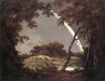 Landscape with a Rainbow - Joseph Wright of Derby