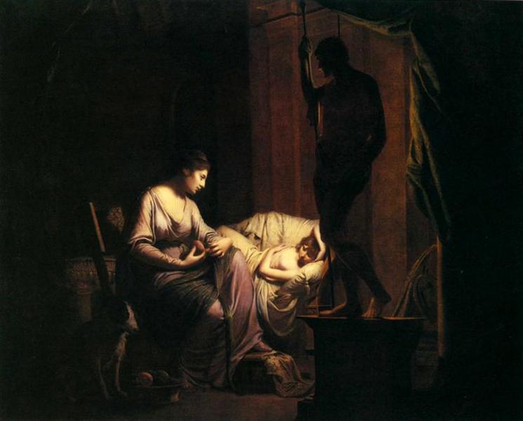 Penelope Unravelling her Web - Joseph Wright of Derby