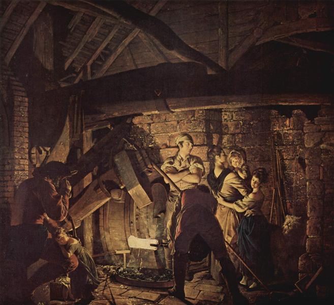The Iron Forge, 1772 - Joseph Wright