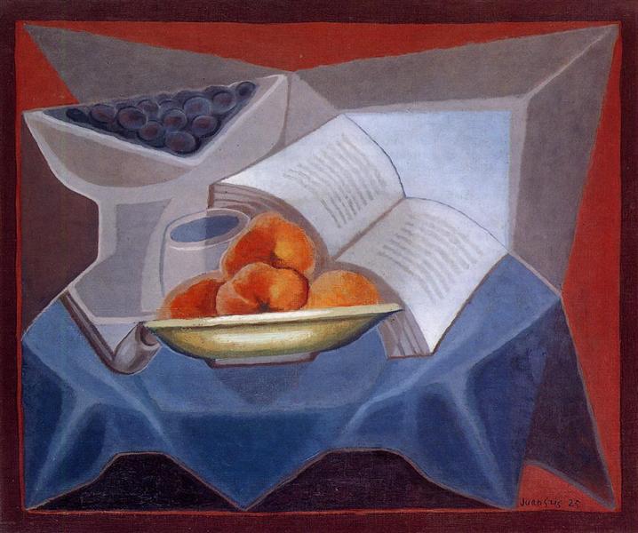 Fruit and Book - Хуан Ґріс