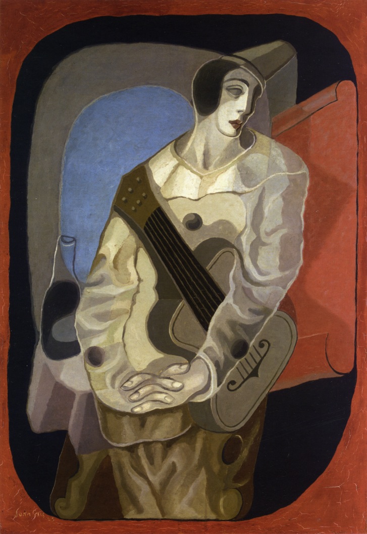 Pierrot with Guitar - Juan Gris - WikiArt.org - encyclopedia of visual arts