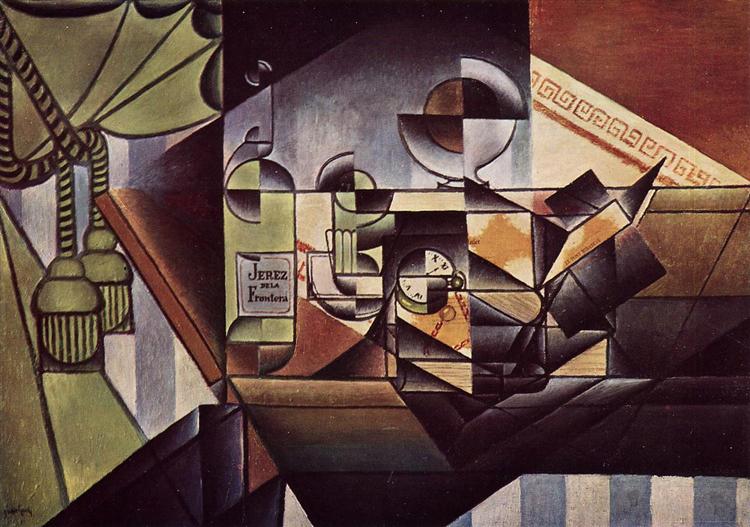 The Watch (The Sherry Bottle), 1912 - Juan Gris