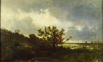 Landscape with Oaktree - Жуль Дюпре