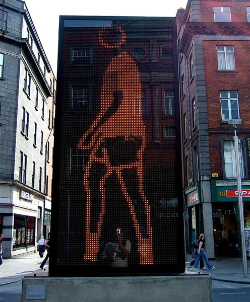 LED Artwork in Dublin - Julian Opie