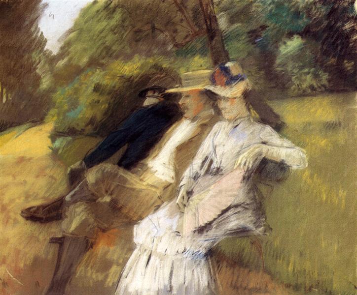 In The Park, 1882 - Юлиус Леблан Стюарт