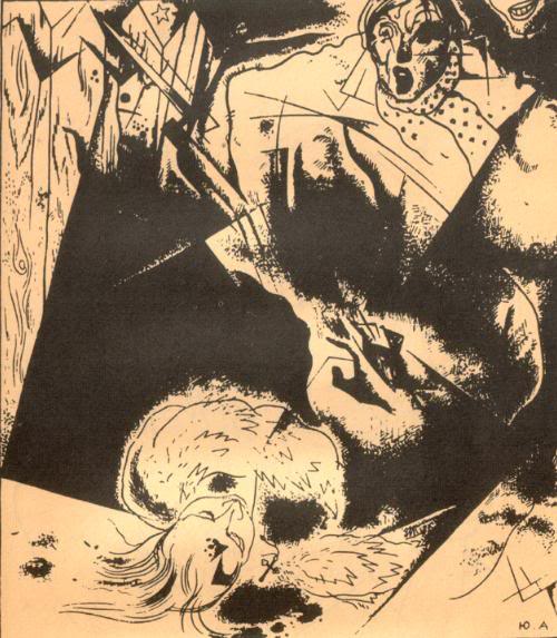 Illustration to Aleksander Blok's poem 'The Twelve', 1918 - Georges Annenkov