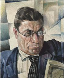 Portrait of Z. I. Grzhebin - Georges Annenkov