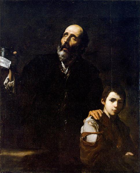 Blind Old Beggar, c.1632 - Хосе де Рибера
