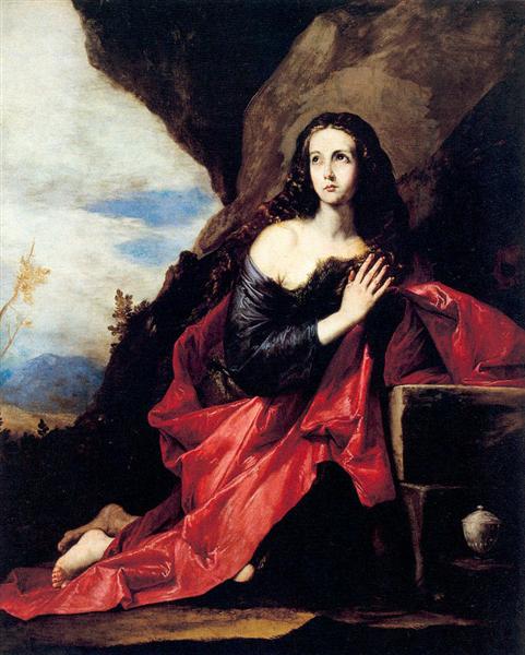 St. Mary Magdalene or St. Thais in the Desert, c.1641 - Хосе де Рибера