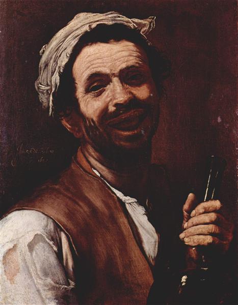 The drinker, 1637 - José de Ribera