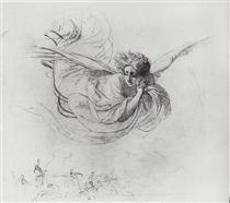 Летящий ангел, оплакивающий жертвы инквизиции - Карл Брюллов