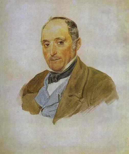 Portrait of a Man from the Tittoni's family, 1852 - Карл Брюллов
