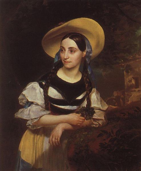 Portrait of the Italian Singer Fanny Persiani-Tacinardi, 1834 - Karl Brioullov