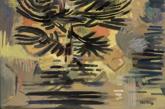 Dusk (Pond in Evening Light), 1950 - Карл Шраг
