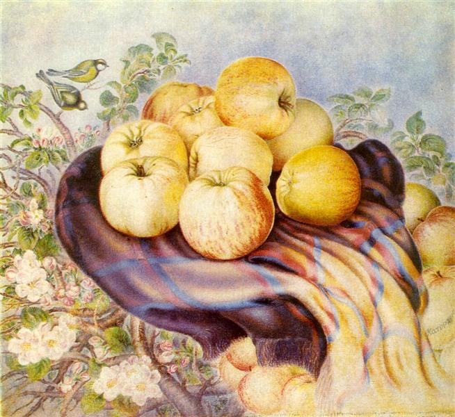 Apples of Bogdanivka, 1958 - 1959 - Kateryna Bilokur