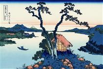 Lake Suwa in the Shinano province - Hokusai