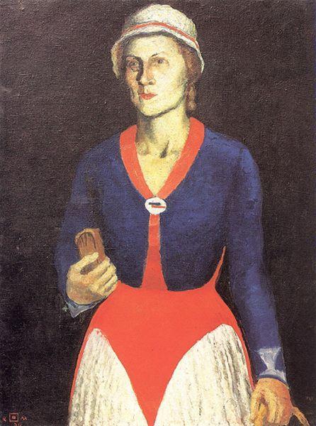 Портрет дружини художника, 1934 - Казимир Малевич