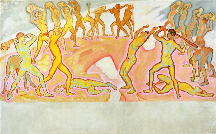 Clash of the Titans, c.1915 - Koloman Moser