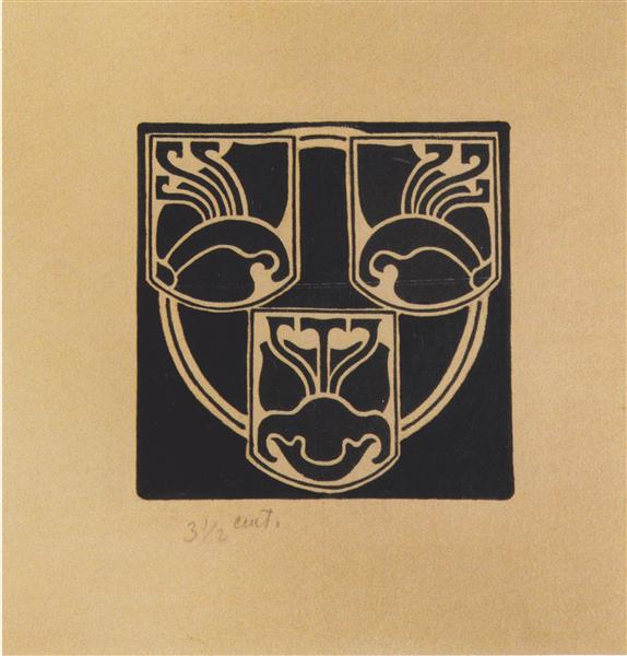 Draft of the emblem by the Association of Austrian Artists Secession, 1897 - Koloman Moser