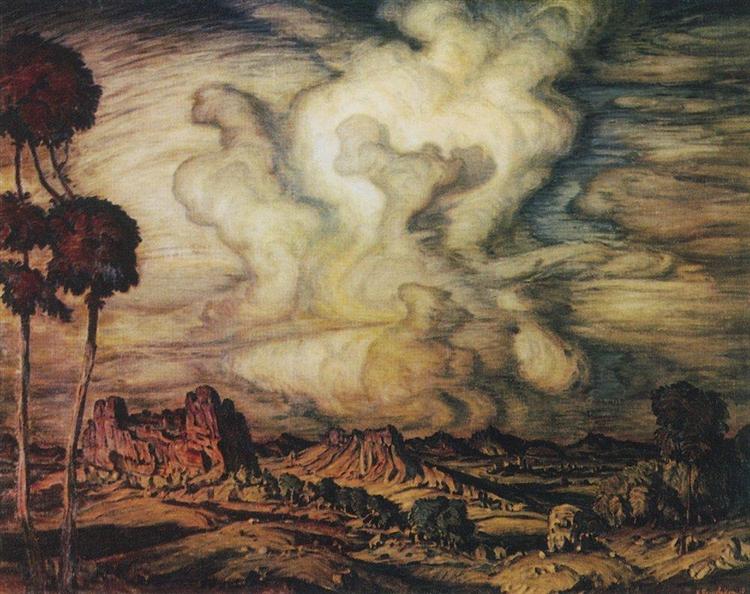 A cloud, 1910 - Konstantin Fjodorowitsch Bogajewski