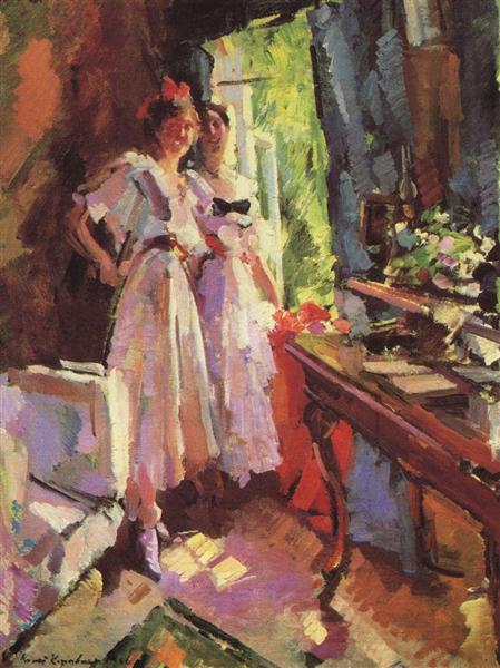 At the Open Window, 1916 - Костянтин Коровін
