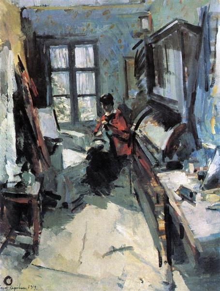 In a Room, 1919 - Konstantin Alexejewitsch Korowin