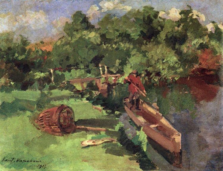 Landscape, 1917 - Konstantin Alexejewitsch Korowin
