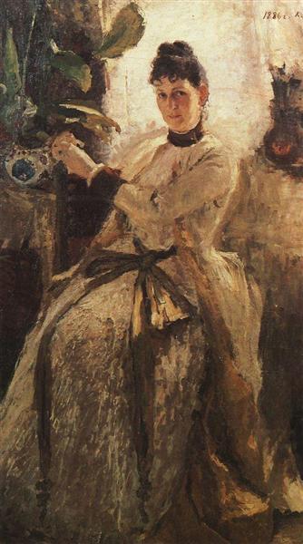 Portrait of Sofia Golitsyna, 1886 - Konstantin Korovin - WikiArt.org