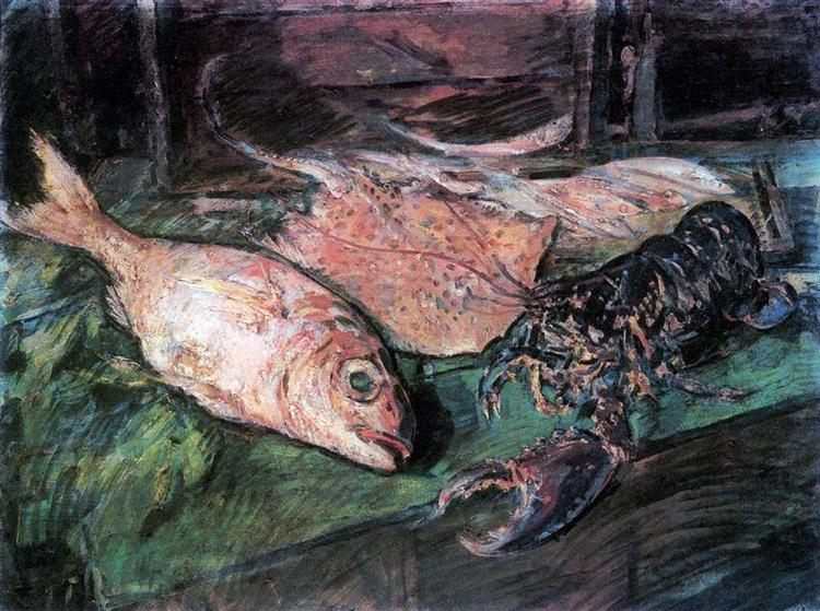 Still Life with Lobster, c.1930 - Konstantin Alexejewitsch Korowin