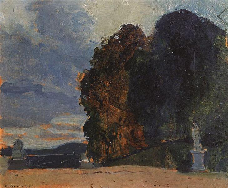 In the Park of Versailles, 1894 - Konstantin Somov
