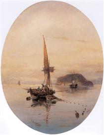 Sailing off Gloucester - Winslow Homer - WikiArt.org