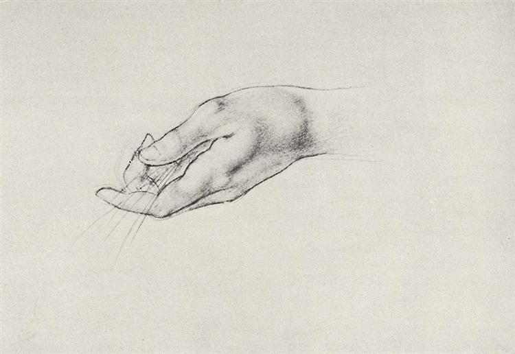 Drawing hands - Kuzmá Petrov-Vodkin