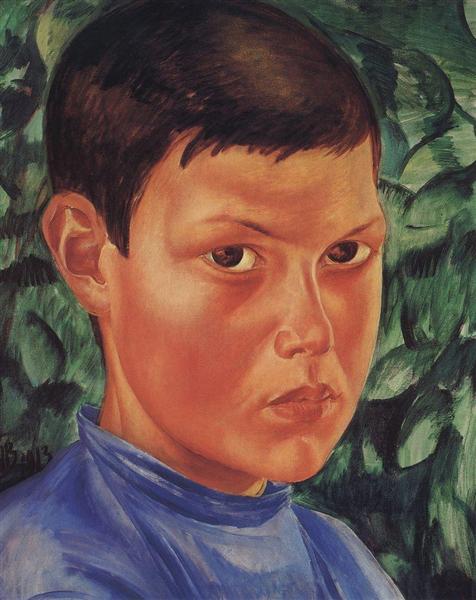 Portrait of a Boy, 1913 - Kuzma Petrov-Vodkin