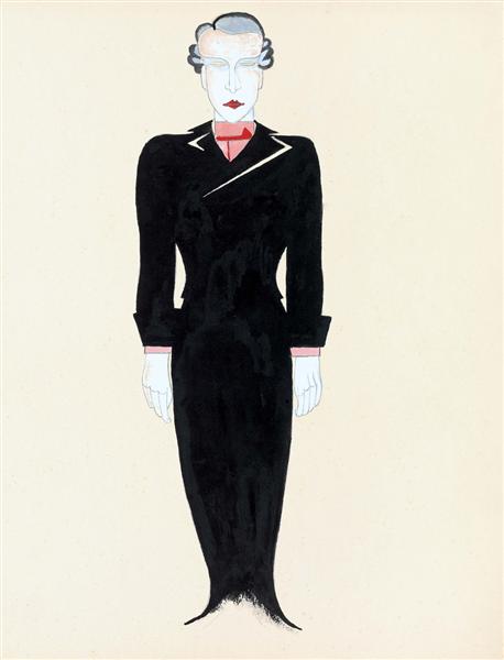 Costume Design for Tales of Hoffmann, 1929 - Laszlo Moholy-Nagy