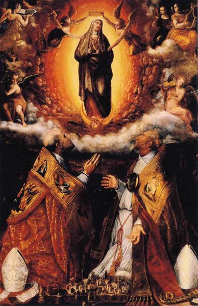 Успіння Богородиці зі святими Петром Хрисологом і Касіяном, 1584 - Лавінія Фонтана