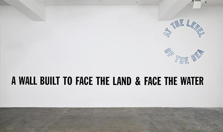 A Wall Built..., 2008 - Lawrence Weiner