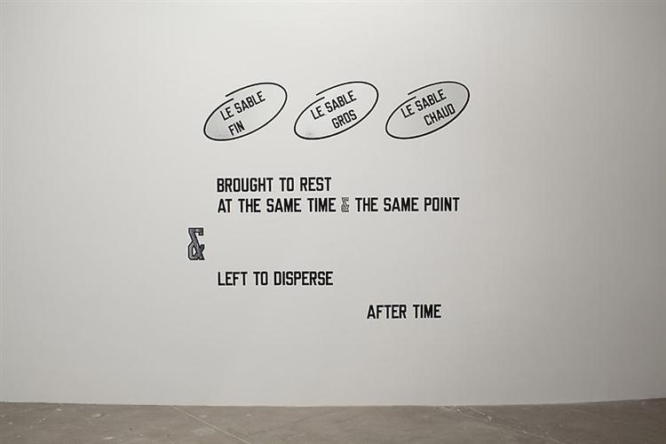 Le sable fin..., 2008 - Lawrence Weiner