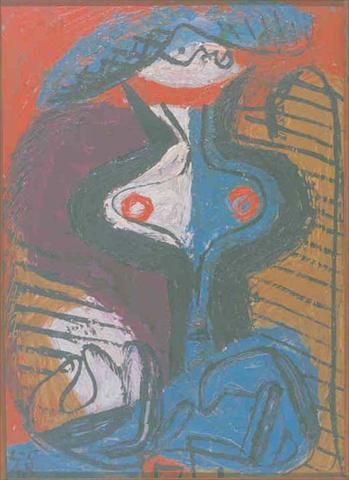Torse de femme avec mains, 1948 - 柯比意