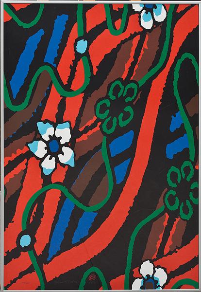 Komposition med blommor, 1997 - Lennart Rodhe