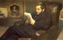 Portrait of Alexandre Benois - Леон Бакст