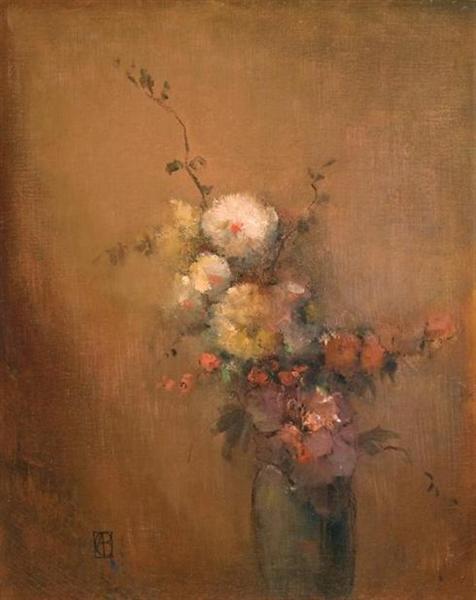 Still Life With Flowers - Leon Dabo